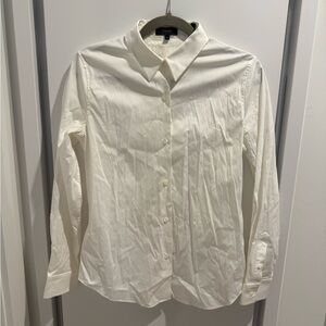 Theory Women’s White Button-Up Dress Shirt